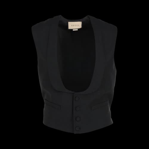 Gucci Wool Blend Vest Black