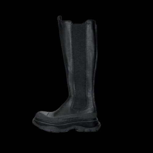 Alexander McQueen Tread Leather Over-The-Knee Boots 'Black' (Women's)