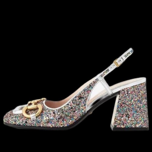 Gucci Lovelight Slingback Mid-Heel With Horsebit (Women's)