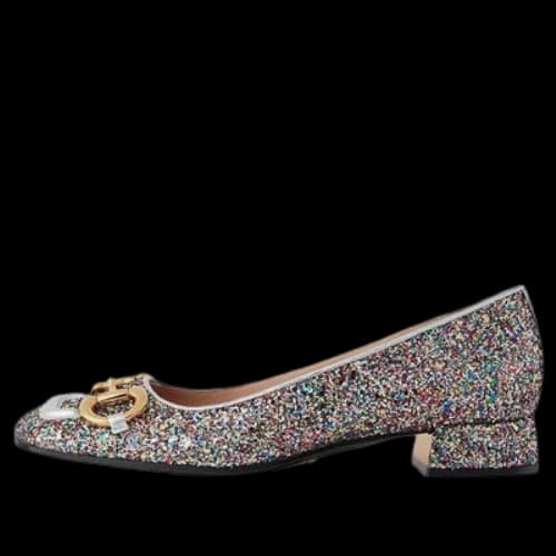 Gucci Lovelight Crystal Ballet Flat With Horsebit 'Silver' (Women's)