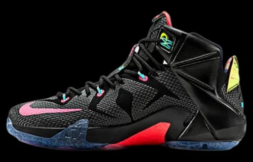 Nike Lebron 12 EP Data James 'Black Red'