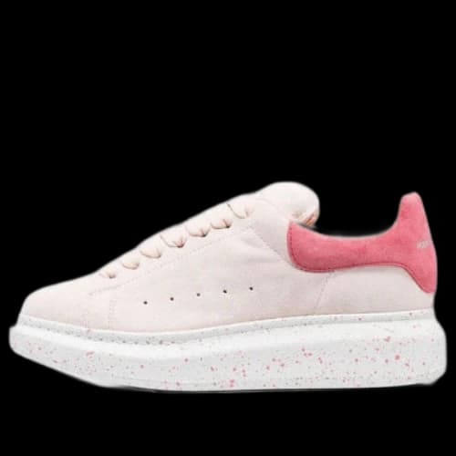 Alexander McQueen Larry Oversized Low-Top Sneakers 'Pink White' (Women's)