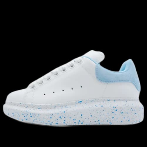 Alexander McQueen Larry Oversized Low-Top Sneakers 'White Sky Blue' (Women's)