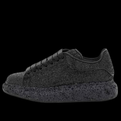 Alexander McQueen Larry Oversize Glittered Sneakers 'Black' (Women's)