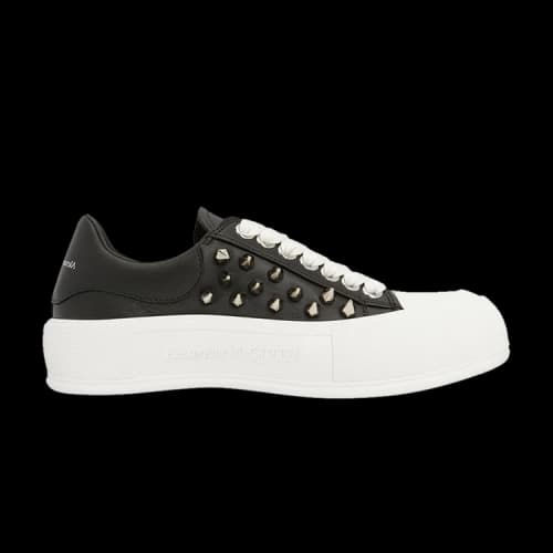 Alexander McQueen Deck Plimsoll 'Studded - Black'