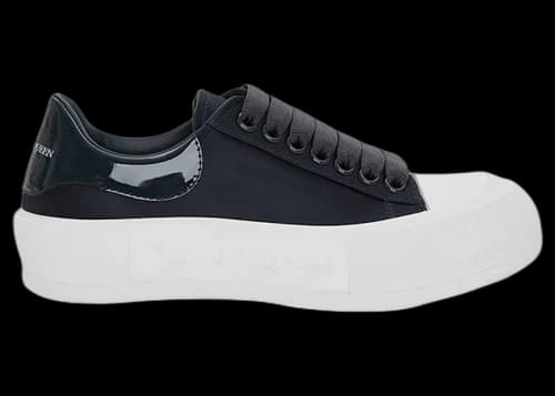Alexander McQueen Deck Skate Plimsoll Lace-Up Anthracite (Women's)