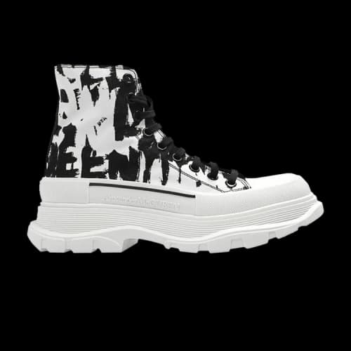 Alexander McQueen Tread Slick Boot 'White Black' (Women's)