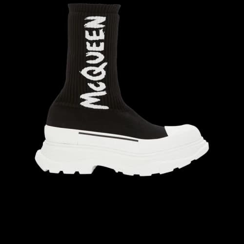 Alexander McQueen Tread Slick Boot 'Black White' (Women's)
