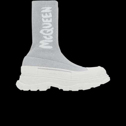 Alexander McQueen Tread Slick Boot 'Grey White' (Women's)