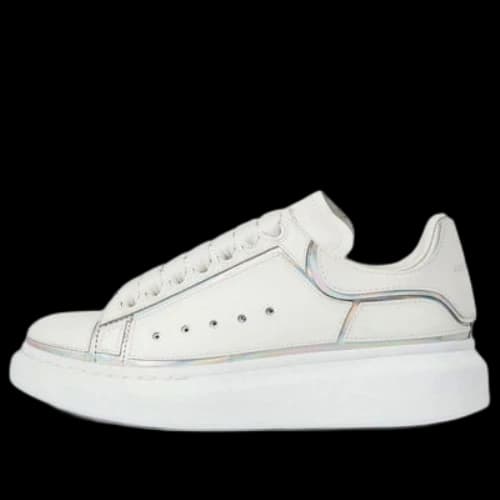 Alexander McQueen Oversized Sneakers 'White Silver' (Women's)