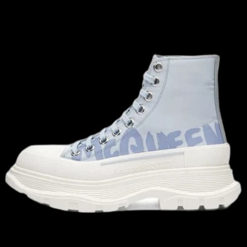Alexander McQueen Tread Slick Boots 'Sky Blue White' (Women's)