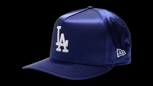 Undefeated x New Era Dodgers Satin 59Fifty Fitted Cap Blue