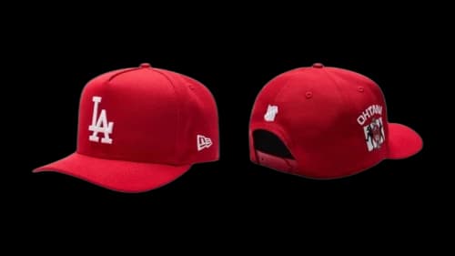 Undefeated x New Era Dodgers Ohtani 9Fifty AF Curve Cap Red
