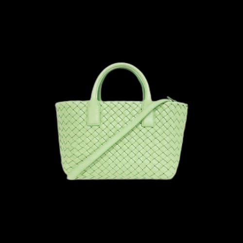 Bottega Veneta Mini Cabat 'Pistachio/Silver'