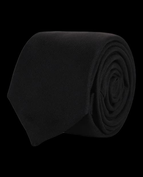 Givenchy Embroidered Silk Tie Black