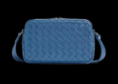 Bottega Veneta Intrecciato Leather Crossbody Surf
