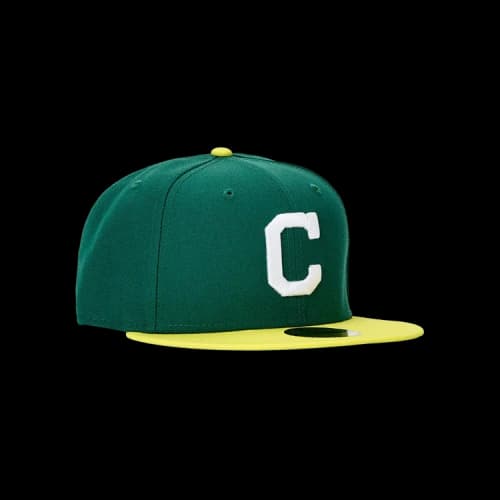 New Era 5950 Cleveland Indians 'Emerald/Yellow'