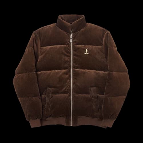 Palace x Ralph Lauren Corduroy Down Jacket 'Mohican Brown'