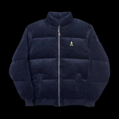 Palace x Ralph Lauren Corduroy Down Jacket 'Aviator Navy'
