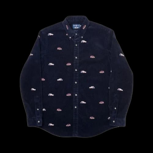 Palace x Ralph Lauren Embroidered Corduroy GTI Shirt 'Aviator Navy'