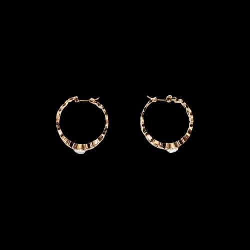 Alexander McQueen Graffiti Hoops 'Crystal'