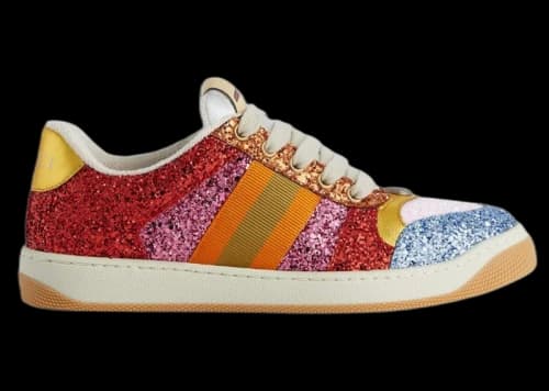Gucci Glitter-Embellished Screener Sneakers Multi (Women's)