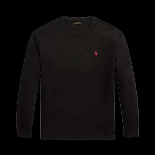 Polo Ralph Lauren Long-Sleeve Jersey Knit Crewneck T-Shirt 'Black'