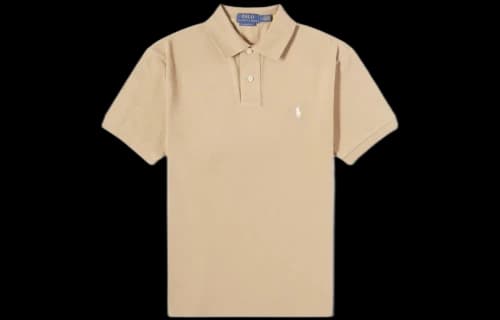 Polo Ralph Lauren Polo Shirt Custom Slim Fit Men's Coffee Brown