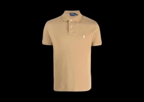 Polo Ralph Lauren Sleeve Mesh Polo Shirt Cafe Tan