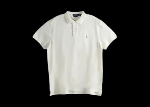 Polo Ralph Lauren Sleeve Mesh Polo Shirt Parchment Cream
