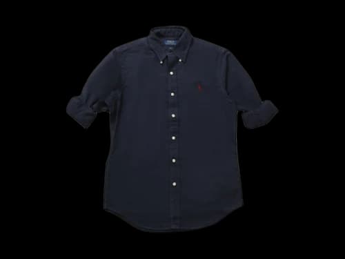 Polo Ralph Lauren Long-Sleeve Garment-Dyed Oxford Sport Shirt Navy