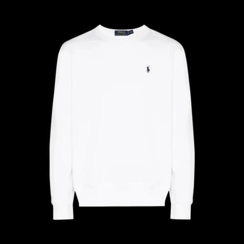 Polo Ralph Lauren Long-Sleeve Fleece Crewneck Sweatshirt 'White'