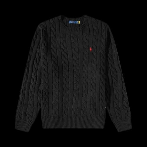 Polo Ralph Lauren Cable-Knit Sweater 'Black'