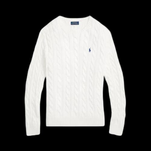 Polo Ralph Lauren Cable Knit Jumper 'White'