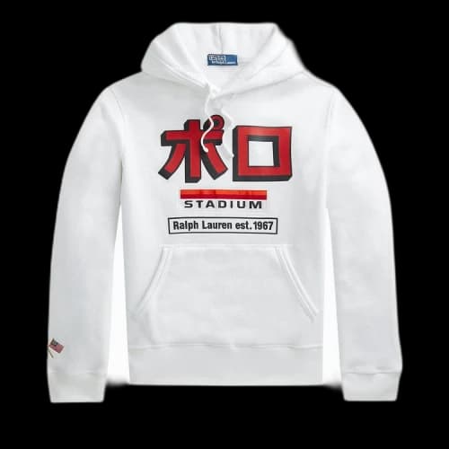 Polo Ralph Lauren Tokyo Stadium Hoodie 'White'