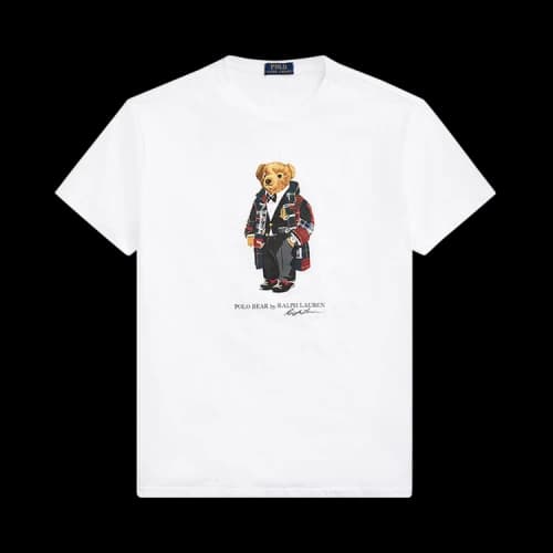 Polo Ralph Lauren Preppy Teddy Bear T-Shirt 'White'