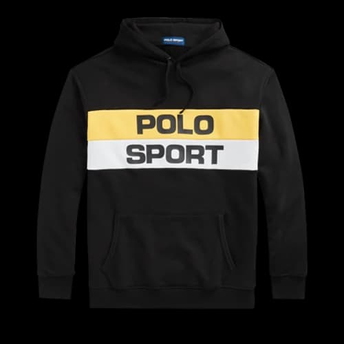 Polo Ralph Lauren Colorblocked Fleece Hoodie 'Black'