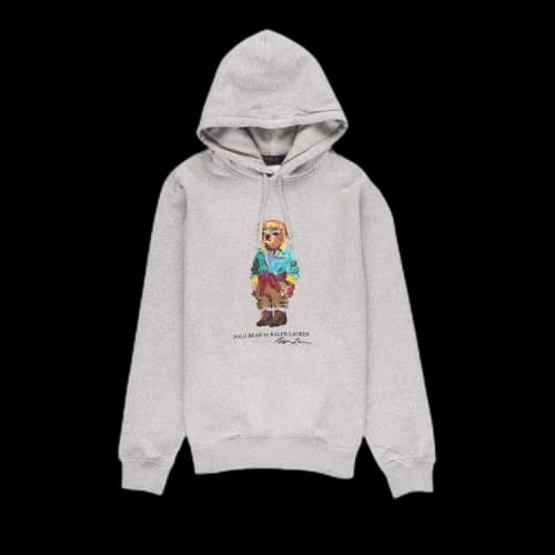 Polo Ralph Lauren Voyager Bear Hooded Sweatshirt 'Heather'