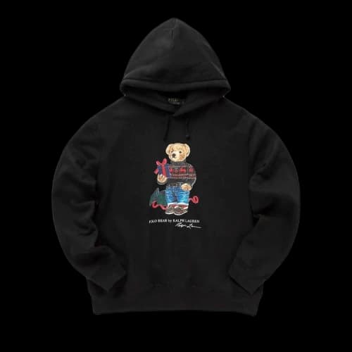 Polo Ralph Lauren Bear Fleece Hoodie 'Black'