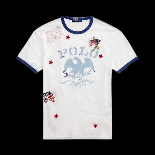 Polo Ralph Lauren Classic Fit Jersey Graphic T-Shirt 'White'