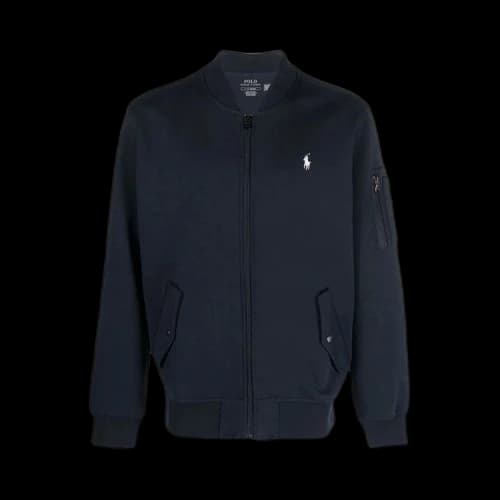 Polo Ralph Lauren Long-Sleeve Double Knit Tech Full Zip Bomber Jacket 'Aviator Navy'