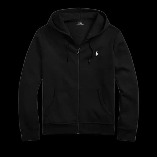 Polo Ralph Lauren Long-Sleeve Full Zip Hoodie 'Black'