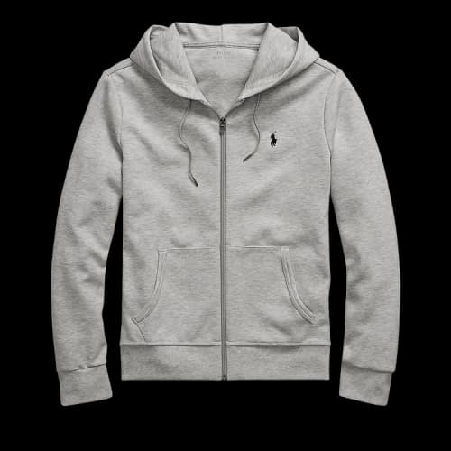 Polo Ralph Lauren Long-Sleeve Full Zip Hoodie 'Light Sport Heather'