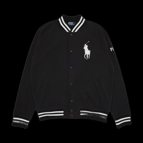 GOAT Exclusive Polo Ralph Lauren Fleece Baseball Jacket In Black