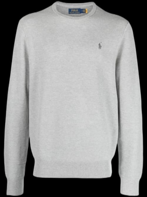 Polo Ralph Lauren Long Sleeve Cotton Crewneck Sweater Andover Heather
