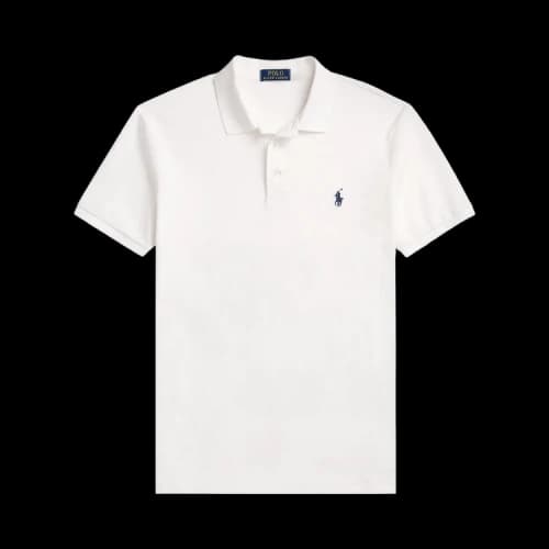 Polo Ralph Lauren Short-Sleeve Stretch Mesh Polo Shirt 'White'