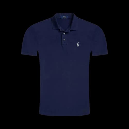 Polo Ralph Lauren Stretch Mesh Button Placket Polo 'Refined Navy'