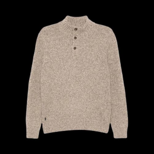 Polo Ralph Lauren Donegal Wool Blend Long-Sleeve Sweater 'Brown'