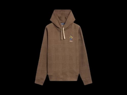 Polo Ralph Lauren Fleece Bear Hoodie Grey