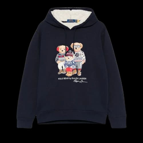 Polo Ralph Lauren Bear Family Fleece Hoodie 'Navy'